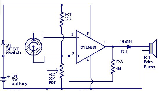 MẠCH BÁO ĐỘNG KHI CÓ ĐỤNG CHẠM
